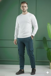 Six Pocket Loose Fleece Trouser - Zinc